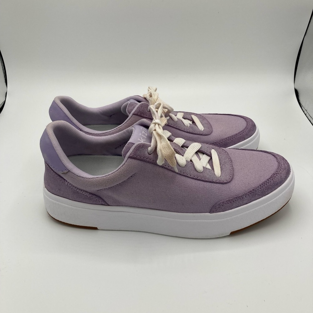 Kizik Prague Unisex Canvas Hands Free Sneakers Lavender Purple Womens 7
